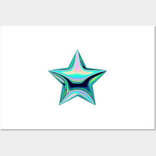 Holographic Star Posters and Art